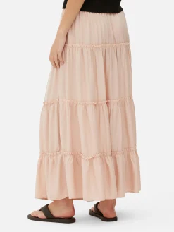 Jupe Longue à Superpositions|Primark Sale