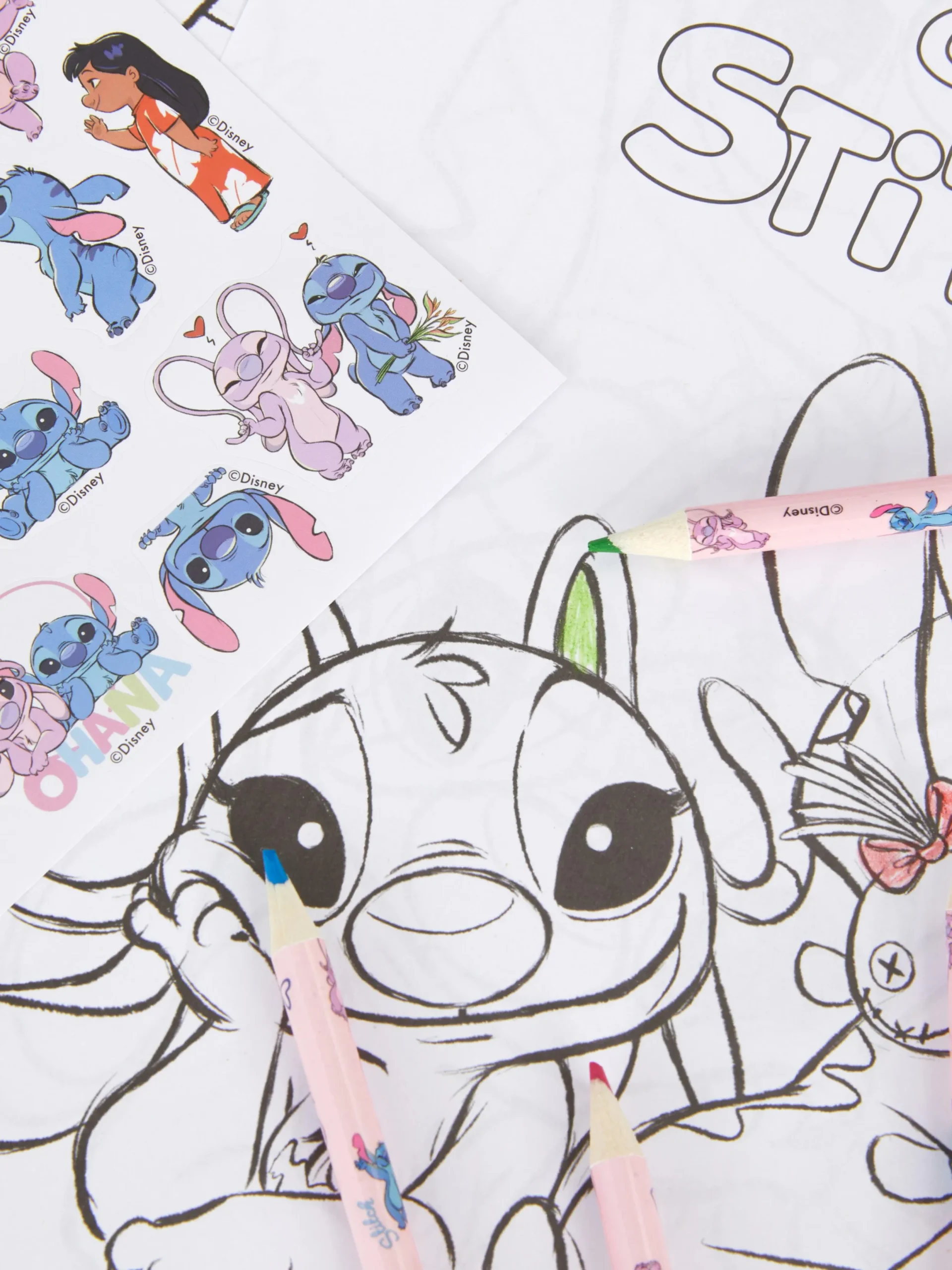 Kit De Coloriage Disney Stitch Et Angel|Primark Discount