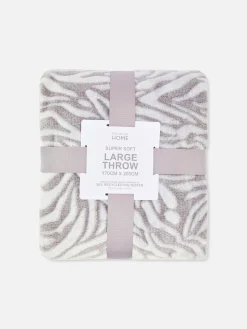 Large Couverture à Imprimé Zèbre|Primark New