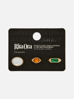 Lot De 3 Bagues épaisses à Fausses Gemmes Rita Ora|Primark Clearance