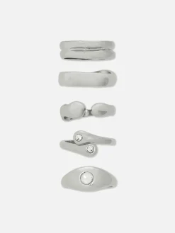 Lot De 5 Bagues épaisses Mélangées|Primark Online