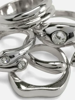 Lot De 5 Bagues épaisses Mélangées|Primark Online