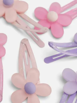 Lot De 6 Barrettes à Fleurs|Primark Clearance
