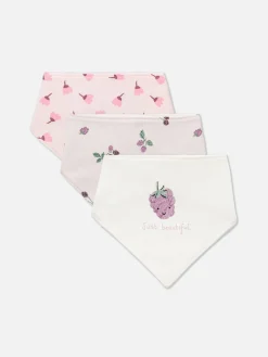 Lot De 3 Bavoirs Façon Bandana à Motif Fruits Rouges|Primark Online