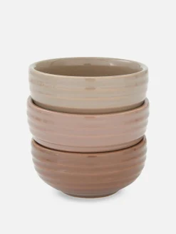 Lot De 3 Bols émaillés Striés|Primark Clearance