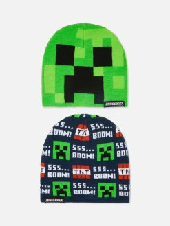 Lot De 2 Bonnets Minecraft|Primark Outlet