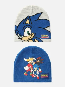 Lot De 2 Bonnets Sonic Le Hérisson|Primark Discount