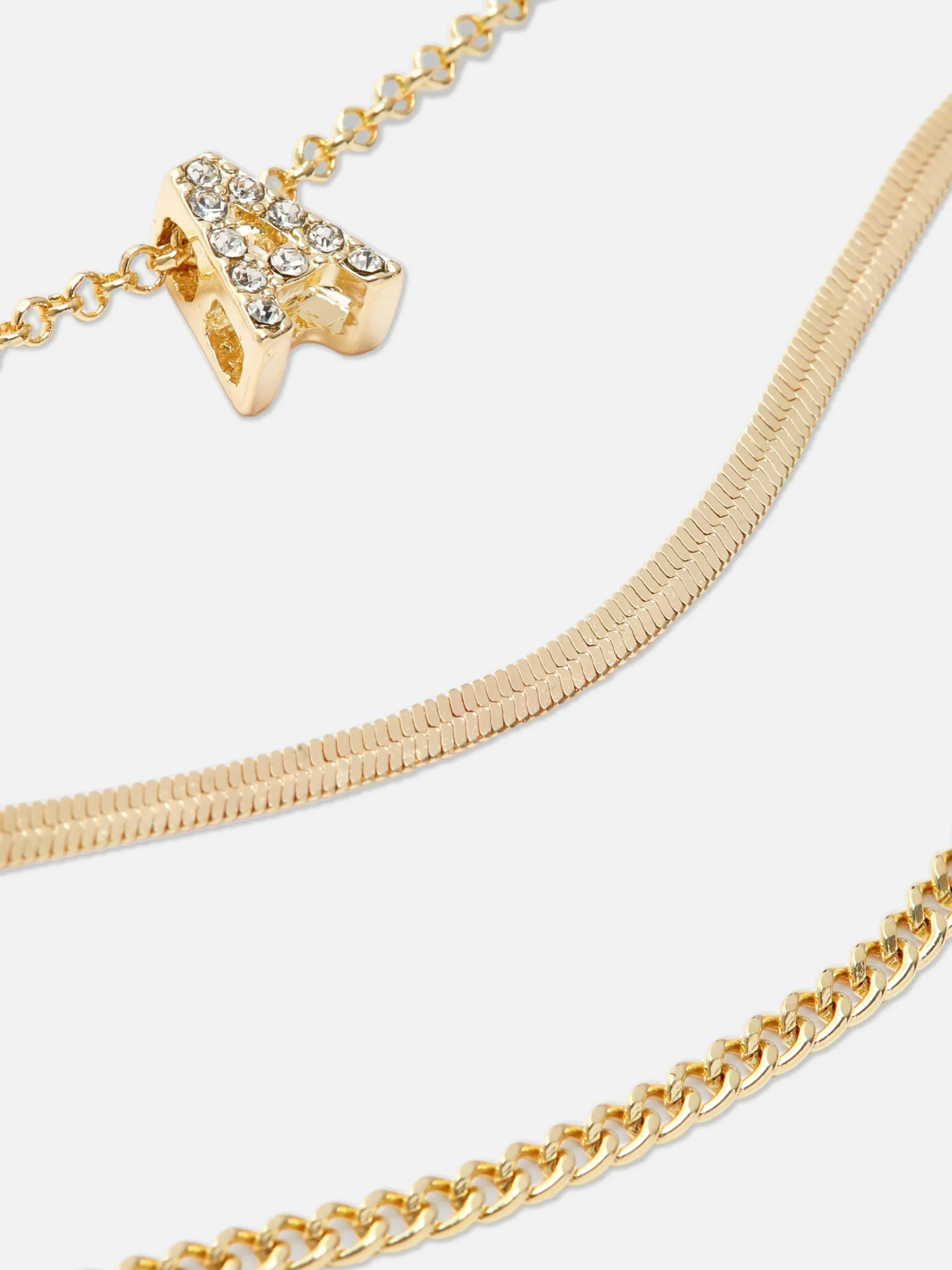 Lot De 3 Bracelets à Initiale Et Strass|Primark Online