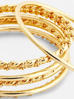 Lot De 8 Bracelets Joncs Texturés|Primark Online