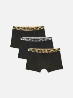 Lot De 3 Caleçons Avec Motif Clé Grecque à La Taille|Primark Outlet