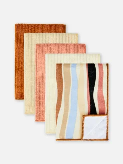 Lot De 5 Chiffons De Ménage Côtelés|Primark Online