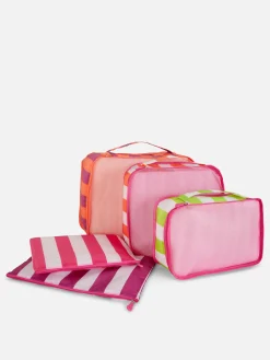 Lot De 5 Cubes De Rangement à Rayures|Primark Discount