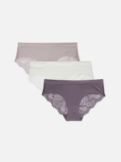 Lot De 3 Culottes Brésiliennes Invisibles à Dos En Dentelle|Primark Online
