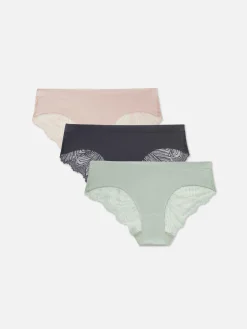 Lot De 3 Culottes Brésiliennes Invisibles à Dos En Dentelle|Primark Outlet