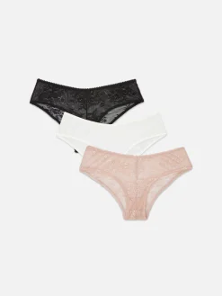 Lot De 3 Culottes En Dentelle|Primark Outlet