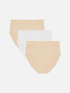 Lot De 3 Culottes Hautes Et Couvrantes Sans Coutures|Primark Clearance