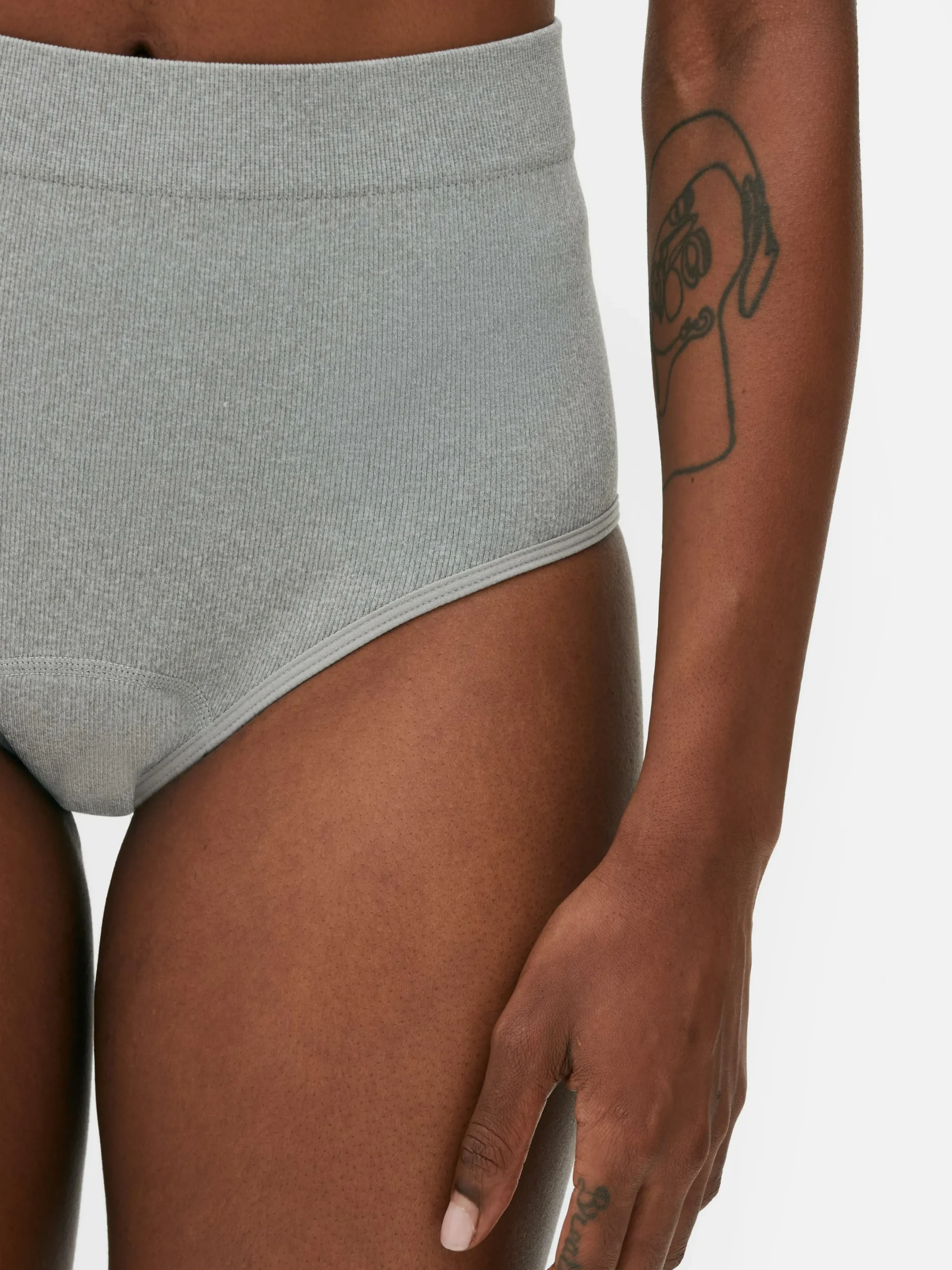 Lot De 3 Culottes Menstruelles Côtelées Taille Haute|Primark Discount