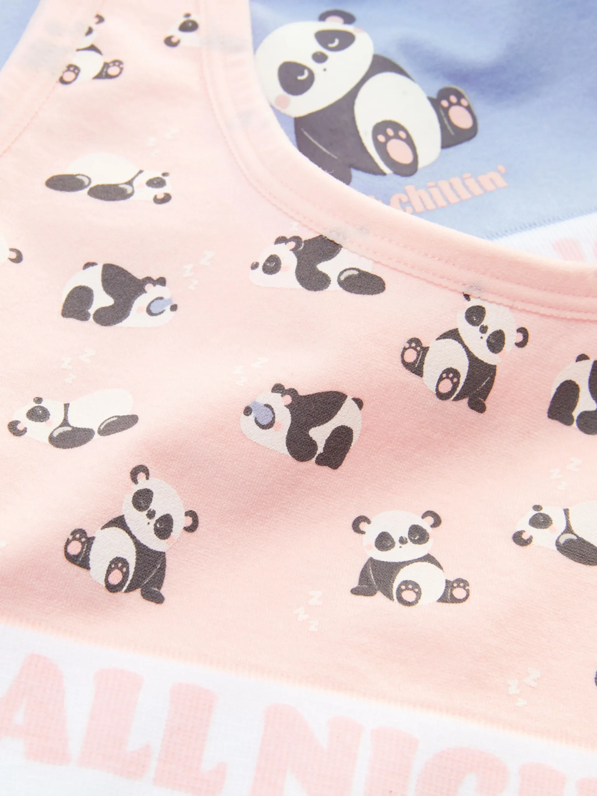 Lot De 2 Débardeurs Courts à Message Et à Motif Panda|Primark Sale