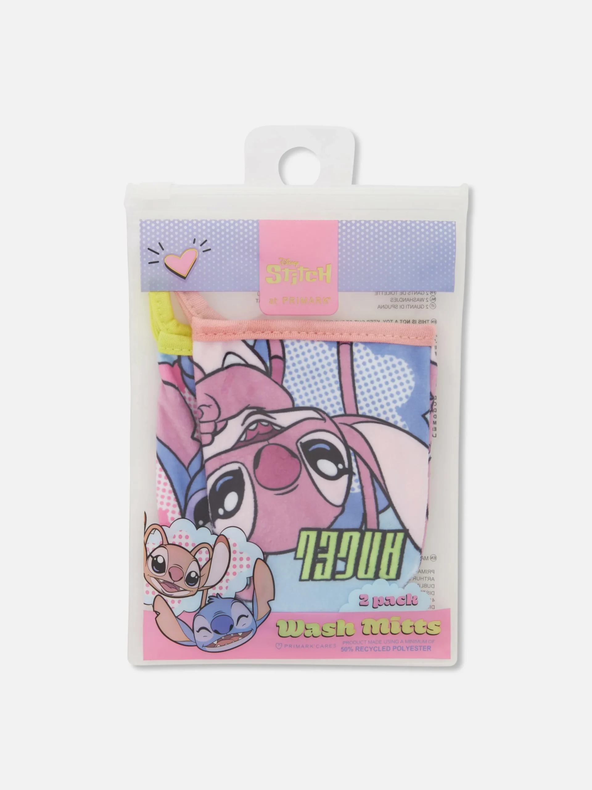 Lot De 2 Gants De Toilette Disney Lilo & Stitch|Primark