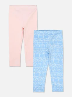 Lot De 2 Leggings à Motifs Variés|Primark Discount