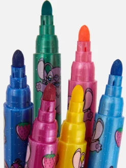 Lot De 6 Marqueurs à Paillettes Disney Lilo & Stitch|Primark Outlet