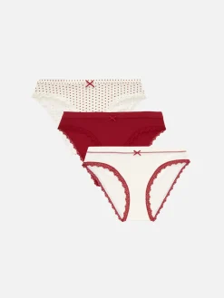 Lot De 3 Mini Culottes Avec Finitions En Dentelle|Primark Online