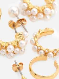 Lot De 6 Paires De Boucles D'oreilles à Fausses Perles|Primark Outlet