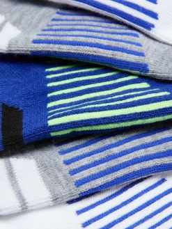 Lot De 5 Paires De Chaussettes De Sport à Rayures|Primark Clearance
