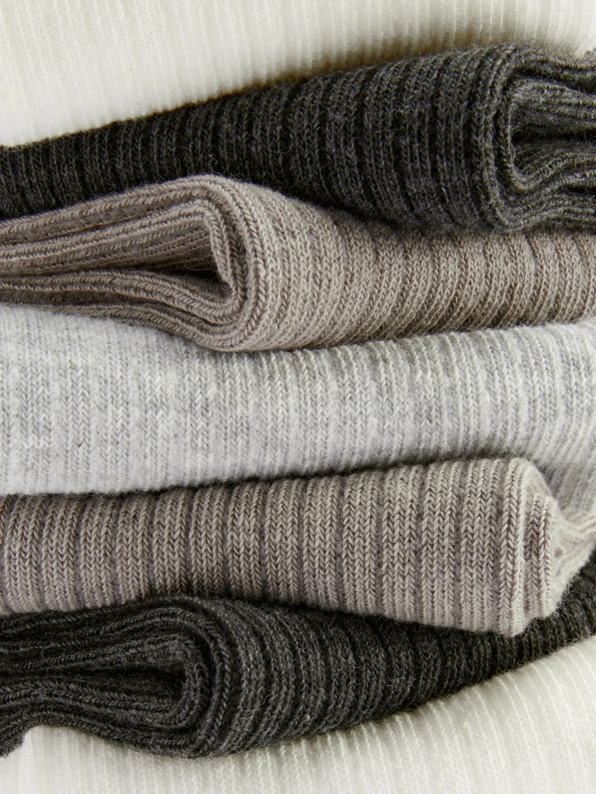 Lot De 7 Paires De Chaussettes De Sport Côtelées Ton Sur Ton|Primark Best