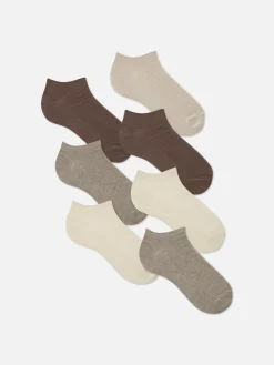 Lot De 7 Paires De Chaussettes Côtelées|Primark Outlet