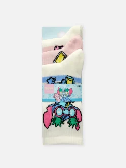Lot De 3 Paires De Chaussettes Disney Lilo & Stitch|Primark Discount