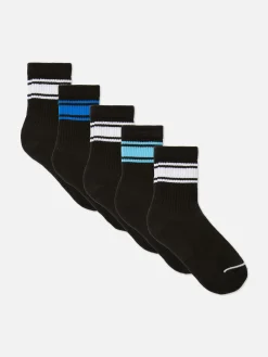 Lot De 5 Paires De Chaussettes De Sport à Rayures|Primark New