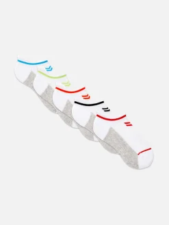 Lot De 5 Paires De Chaussettes Pour Baskets à Rayures|Primark New