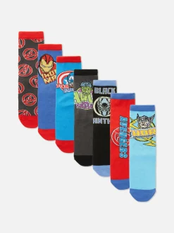 Lot De 7 Paires De Chaussettes Marvel Avengers|Primark Clearance