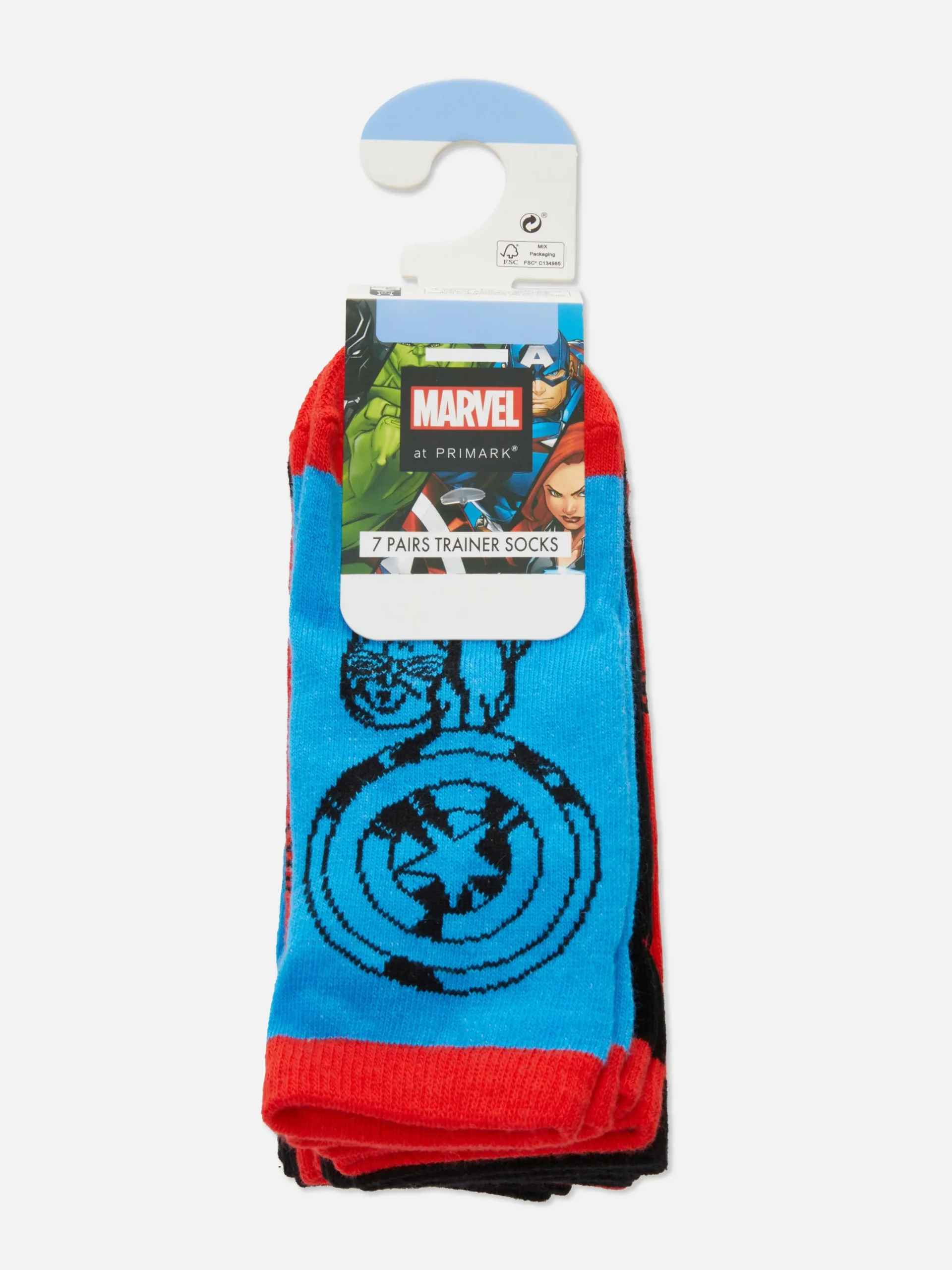 Lot De 7 Paires De Chaussettes Marvel Avengers|Primark Hot