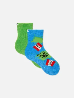 Lot De 2 Paires De Chaussettes Douces Minecraft|Primark Online