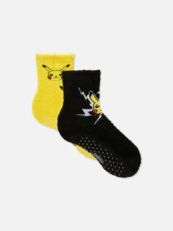 Lot De 2 Paires De Chaussettes Chaudes Pokémon|Primark Clearance