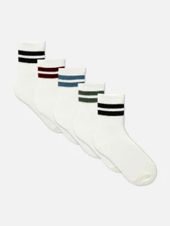 Lot De 5 Paires De Chaussettes De Sport à Rayures|Primark Outlet