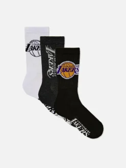 Lot De 3 Paires De Chaussettes NBA Los Angeles Lakers|Primark Hot
