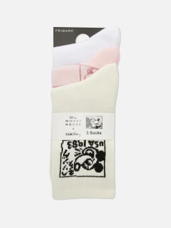 Lot De 3 Paires De Chaussettes Disney Mickey Mouse X Keith Haring|Primark