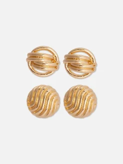 Lot De 2 Paires De Clous D'oreilles épais Rita Ora|Primark