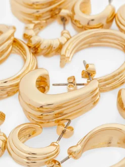 Lot De 6 Paires De Créoles Torsadées|Primark