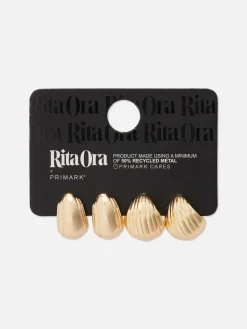 Lot De 2 Paires De Créoles à Coquillages Rita Ora|Primark Discount