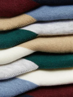 Lot De 7 Paires De Socquettes Color Block|Primark Discount