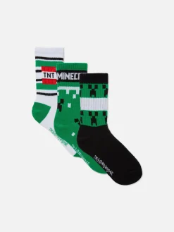 Lot De 3 Paires De Socquettes Minecraft|Primark Clearance