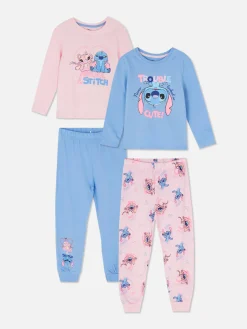 Lot De 2 Pyjamas Longs Disney Stitch & Angel|Primark Online