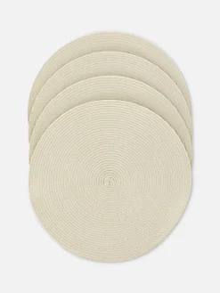 Lot De 4 Sets De Table Tissés|Primark New