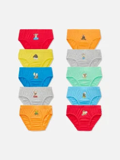 Lot De 10 Slips à Motif Animalier|Primark Outlet