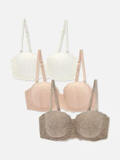 Lot De 3 Soutiens-gorge Balconnets En Dentelle|Primark Online