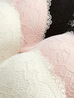Lot De 3 Soutiens-gorge Push-up Plongeants En Dentelle|Primark Sale